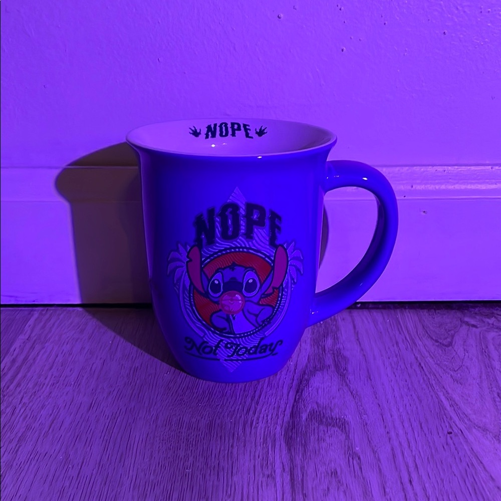 Blue Ceramic Mug with Fun Design